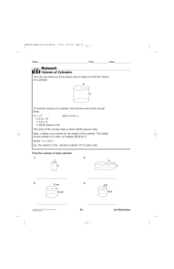 reteach volume of cylinder