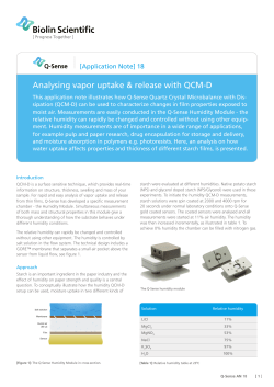 Application Note - Biolin Scientific