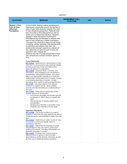 ELA GRADE 6 .numbers - Standards Aligned System