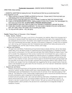 Frankenstein Assessments &ndash; GRAPHIC