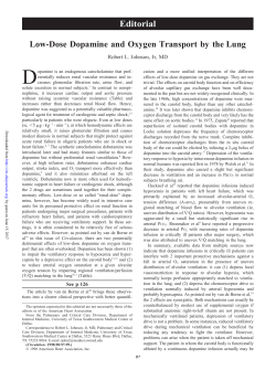 Low-Dose Dopamine and Oxygen Transport by the Lung