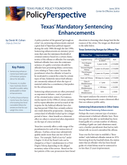 Texas` Mandatory Sentencing Enhancements