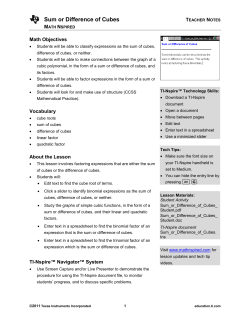 TI Education - Texas Instruments