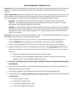 Cells and Organelles ThingLink Lesson