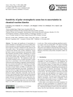 Sensitivity of polar stratospheric ozone loss to uncertainties in