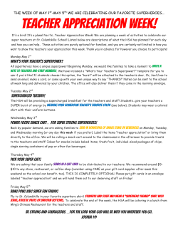 teacher appreciation week!