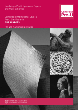 Art History Specimen Booklet Front Pages.indd