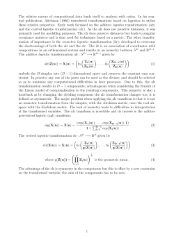 The relative nature of compositional data lends itself to