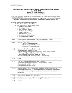 HA-HZ SIG Minutes 1 High-Angle and Horizontal Well Special