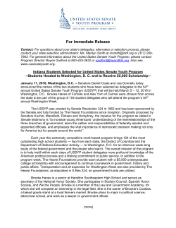 For Immediate Release - Indiana Bar Foundation