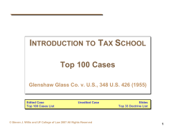 Intro to Tax School