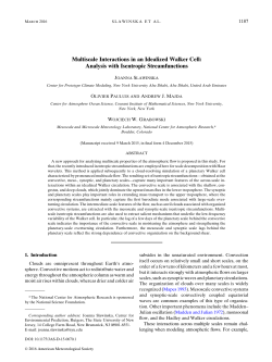 Multiscale Interactions in an Idealized Walker Cell