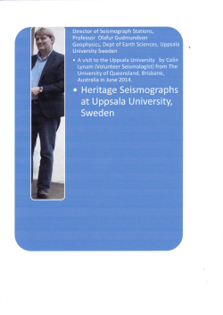 Uppsala Heritage Seismograph Station