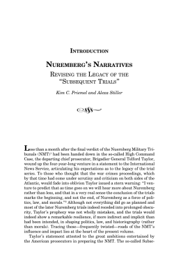 nuremberg`s narratives