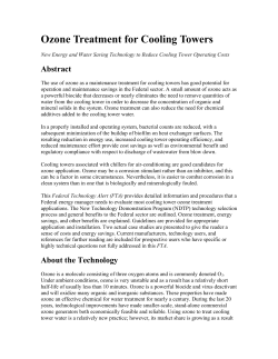 Ozone Treatment For Cooling Towers
