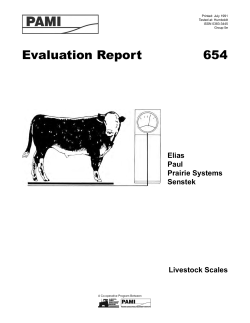 654 Livestock Scales