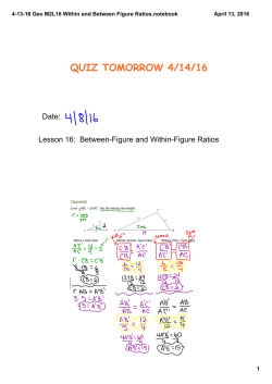 4-13-16 Geo M2L16 Within and Between Figure Ratios.notebook