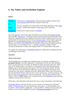 The Tudors and Jacobethan England