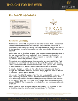 Ron Paul Officially Sells Out