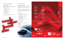 Florida Credit Union Welcome Brochure