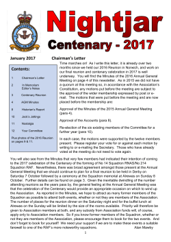 January 2017 - 214 Squadron