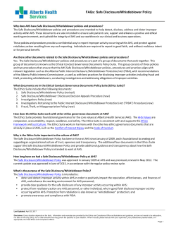 Safe Disclosure/Whistleblower Policy
