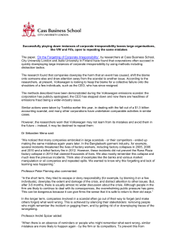 Successfully playing down instances of corporate irresponsibility