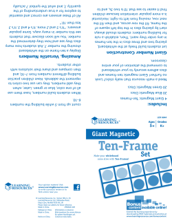 Includes: Giant Number Construction Amazing, Versatile Numbers