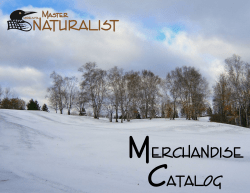 merchandise catalog - Minnesota Master Naturalist