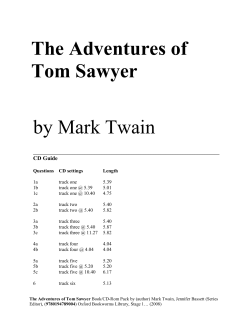 pdf342KBThe Adventures of Tom Sawyer