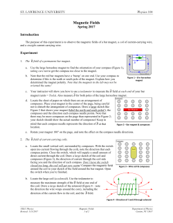 Magnetic Fields - St. Lawrence University