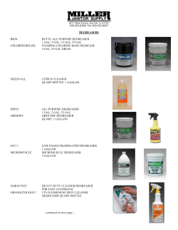 DEGREASERS BH38 BUTYL ALL PURPOSE DEGREASER 1 GAL