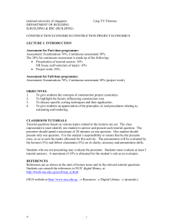 CONSTRUCTION ECONOMICS