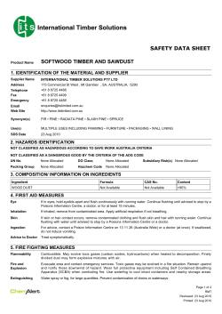 SOFTWOOD TIMBER AND SAWDUST - International Timber Solutions