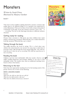 Monsters - Alpha Literacy