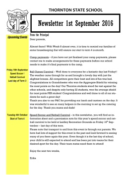 newsletter-2016-09-01 - Thornton State School