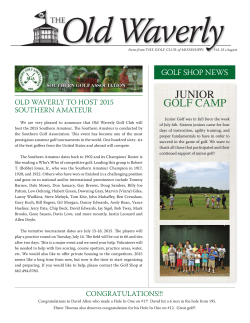 August 2013 - Old Waverly Golf Club