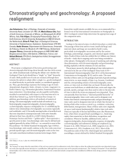 Chronostratigraphy and geochronology