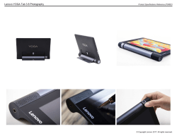 Lenovo YOGA Tab 3 8 Photography