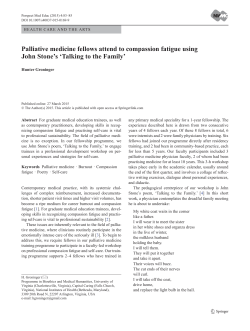 Talking to the Family