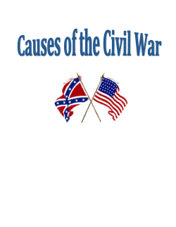 Causes of the Civil War &ndash; Day 4