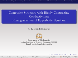 Composite Structure with Highly Contrasting Conductivities
