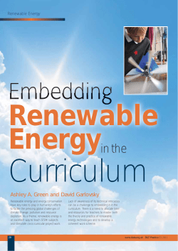 Embedding renewable energy - Solar