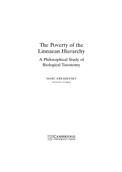 The Poverty of the Linnaean Hierarchy - Assets