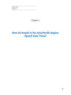 How do People in the Asia/Pacific Region Spend their Time?