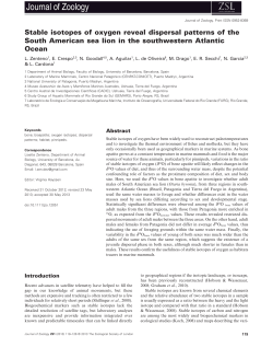 Stable isotopes of oxygen reveal dispersal patterns of the South