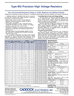 MG680-1.69M-1% - Caddock Electronics, Inc.