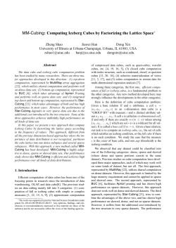 MM-Cubing: Computing Iceberg Cubes by