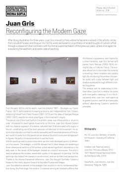 Juan Gris Reconfiguring the Modern Gaze