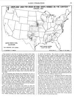 cropland used for. grain or row crops farmed on the contour